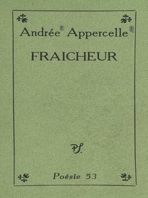 cover image of Fraîcheur